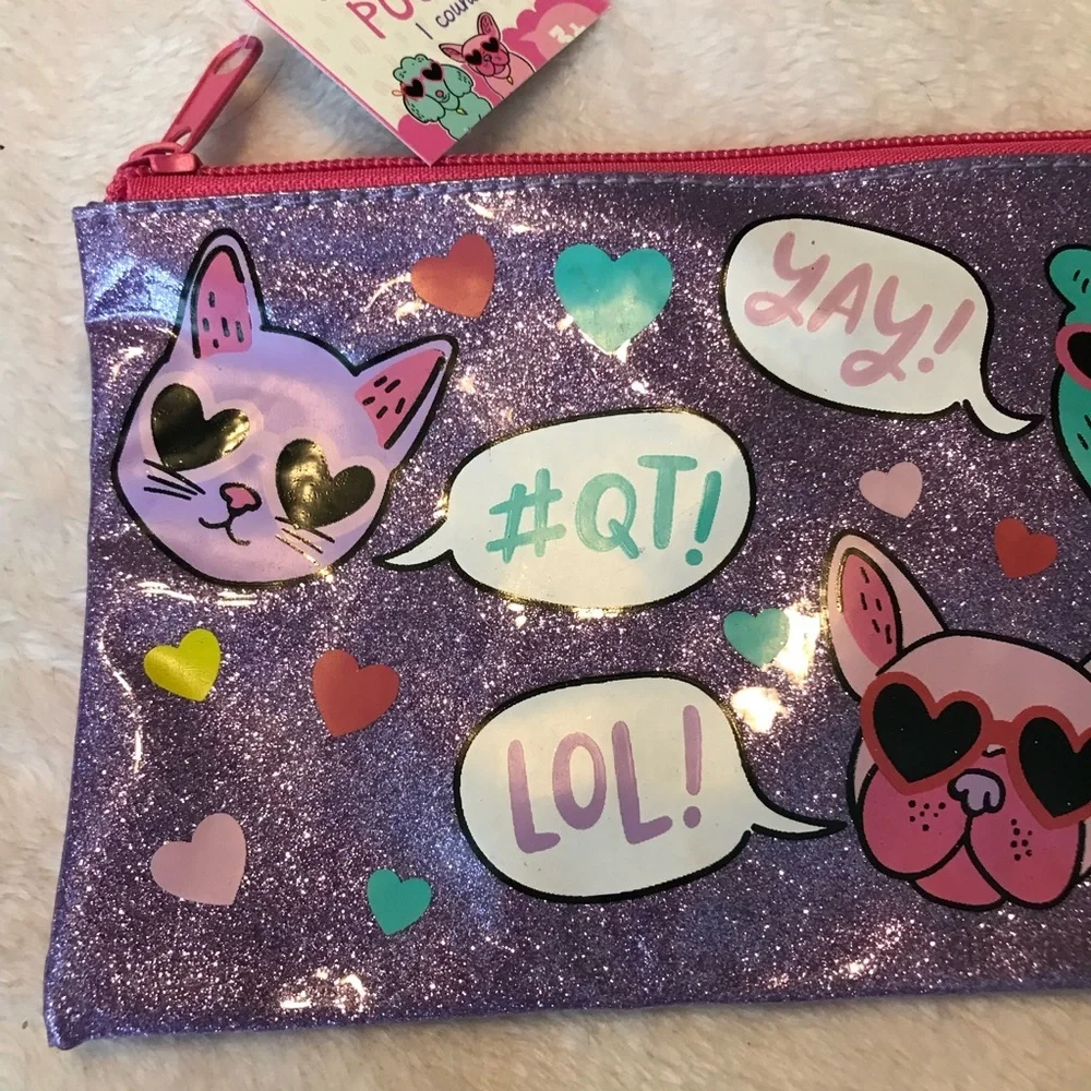 ✨✨5/$10✨✨ Dogs Pets Cat Pencil Pouch makeup bag 2018 Horizon Group USA New